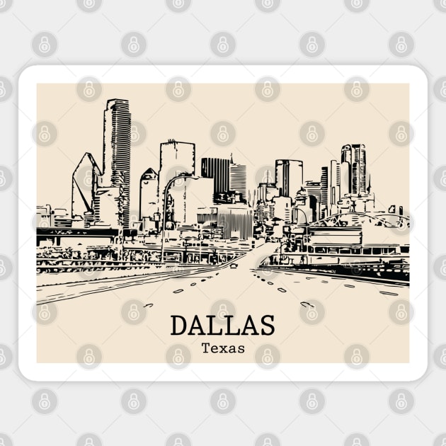 Dallas - Texas Magnet by Lakeric